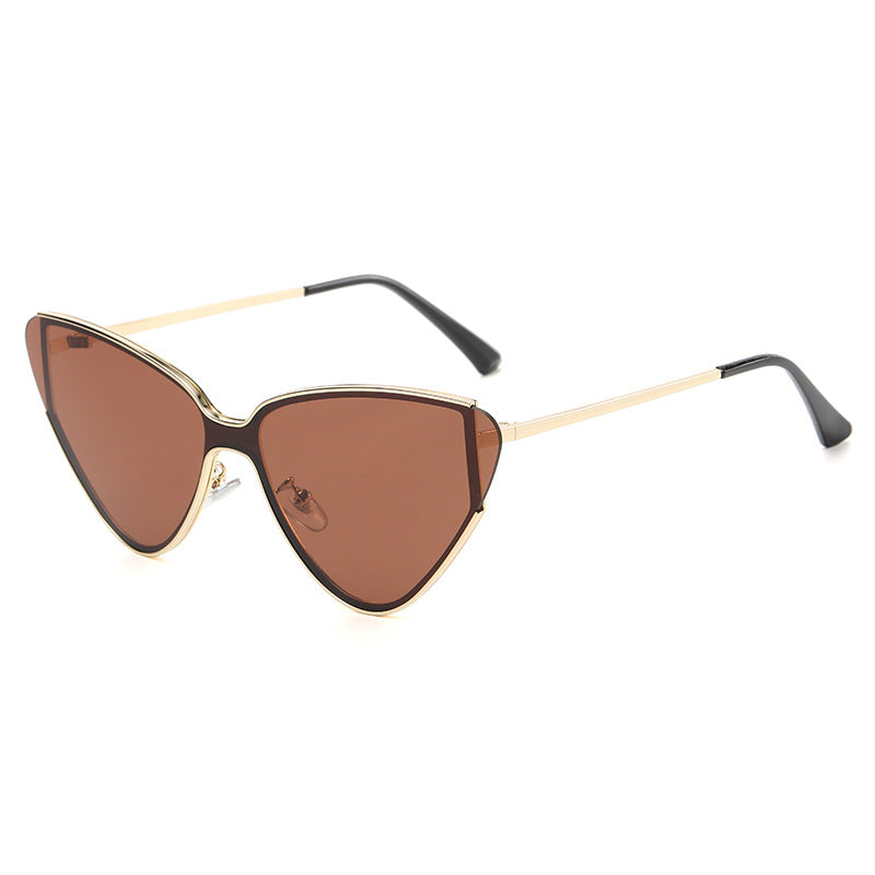 Lunettes de soleil rétro œil de chat femme
