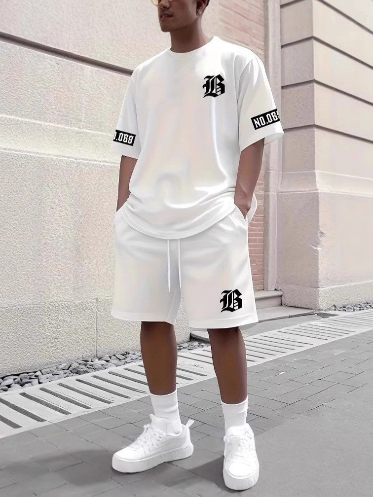 Ensemble casual sport manches courtes homme