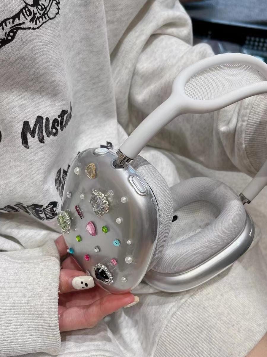Coque transparente Bluetooth gemme colorée