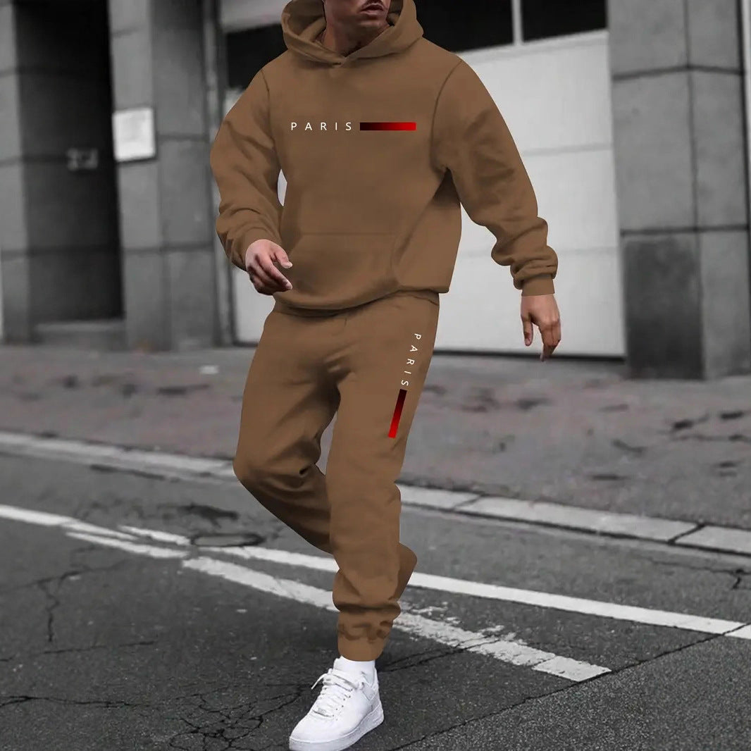 Ensemble sweat et pantalon imprimé mode homme