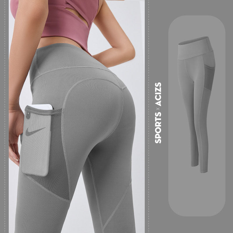 Legging de yoga femme taille haute avec poche
