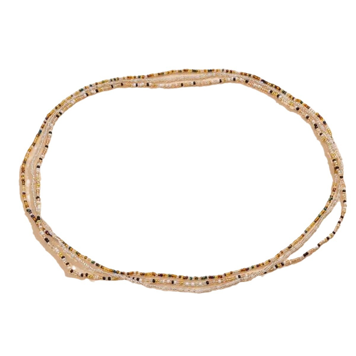Chaîne de taille perles multicolores tendance