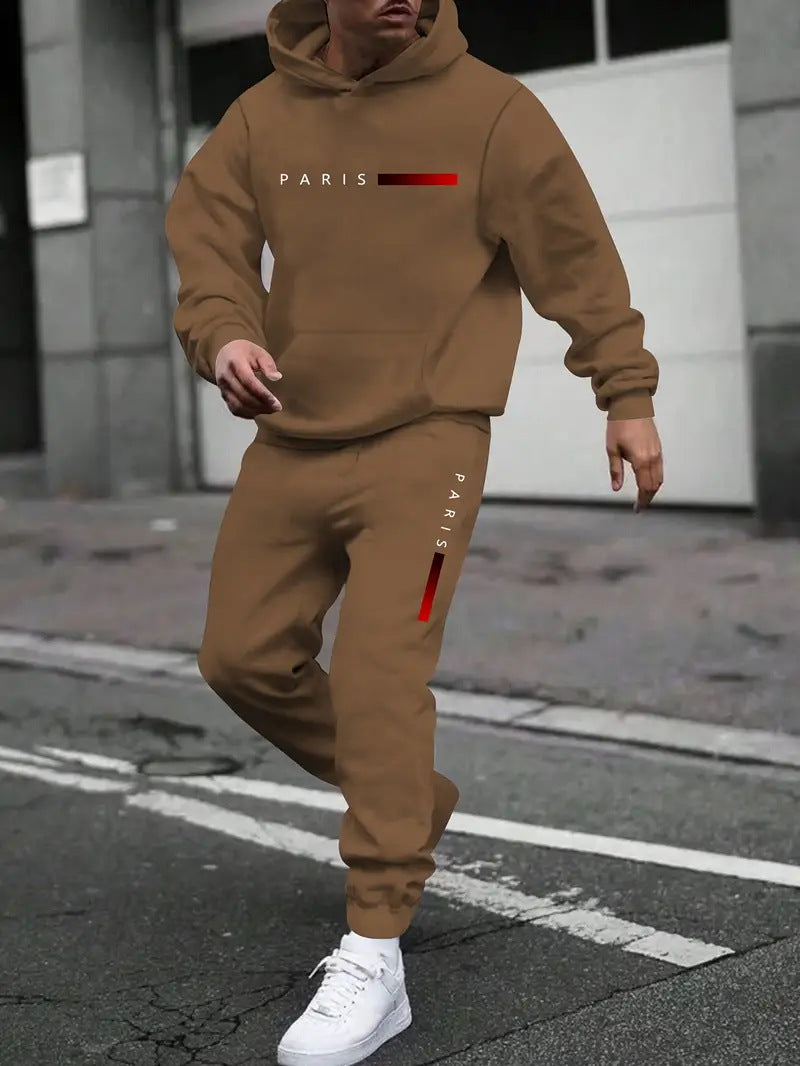Ensemble sweat et pantalon imprimé mode homme