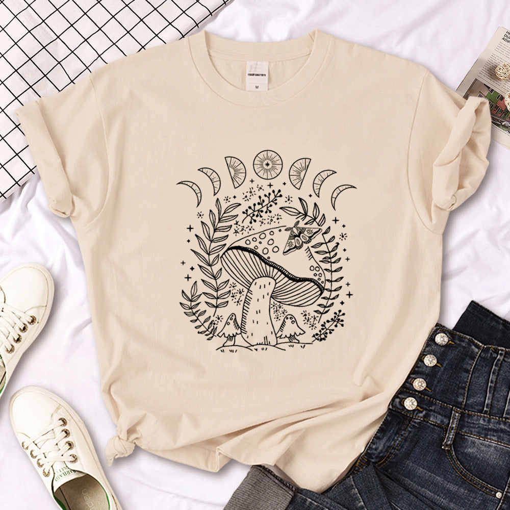 T-shirt femme gothique triple lune sorcière