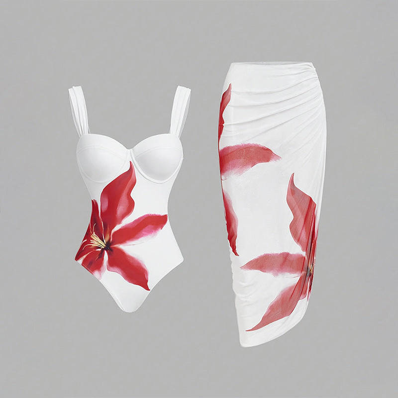 Maillot de bain bikini bretelle imprimé sexy