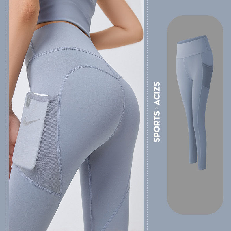 Legging de yoga femme taille haute avec poche